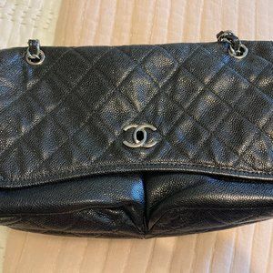 Chanel Natural Beauty Large Flap Black Leather